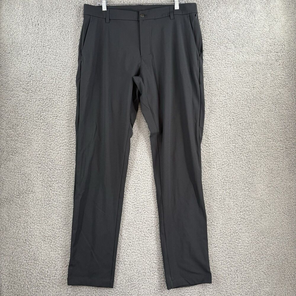 Lululemon Pants ABC Commission Warpstreme Men's Size 34x33 Black Slim Fit 34